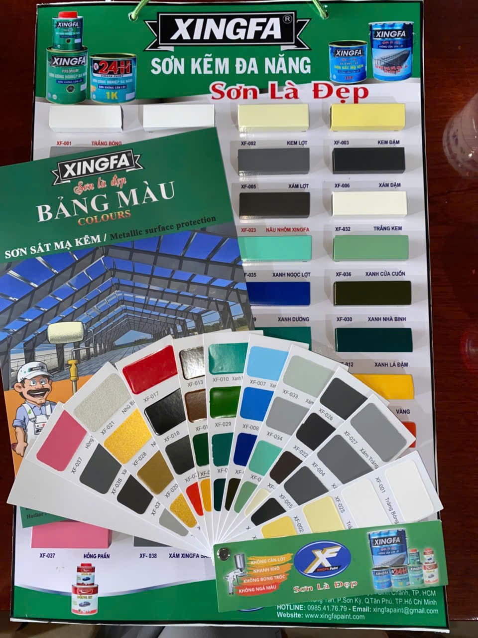 Sơn kẽm XINGFA 1TP - Màu XF-022, XF-026, XF-023 - Ảnh 4