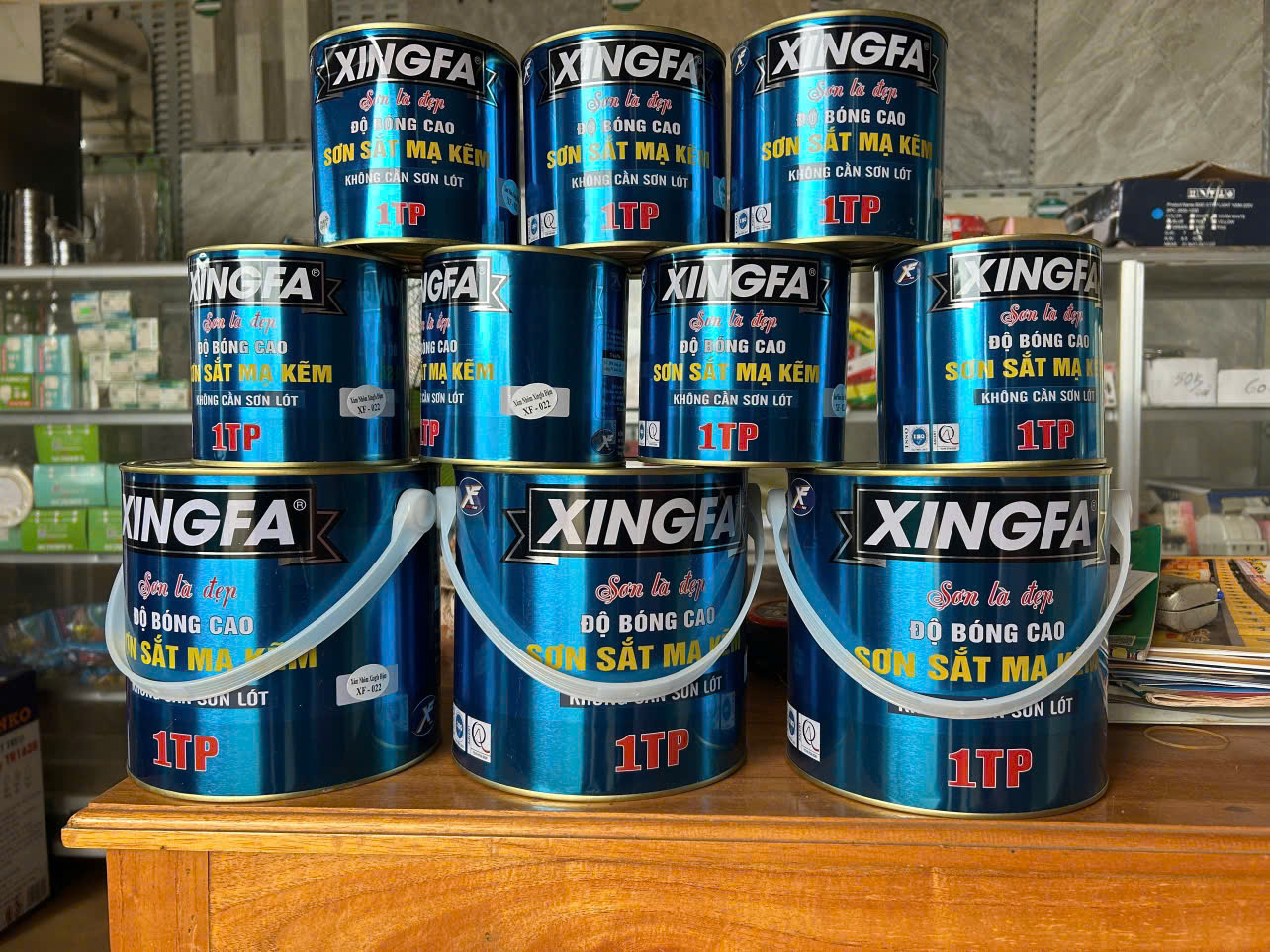 Sơn kẽm XINGFA 1TP - Màu XF-022, XF-026, XF-023 - Ảnh 3